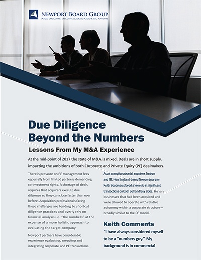 Due Diligence Beyond the Numbers